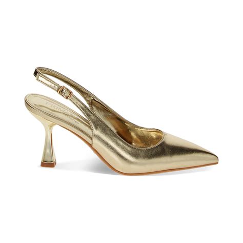 décolleté color oro con tacco di gucci|Décolleté Slingback .